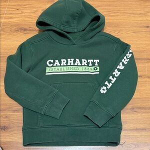 Carhartt Deep Green Logo Pullover Hoodie